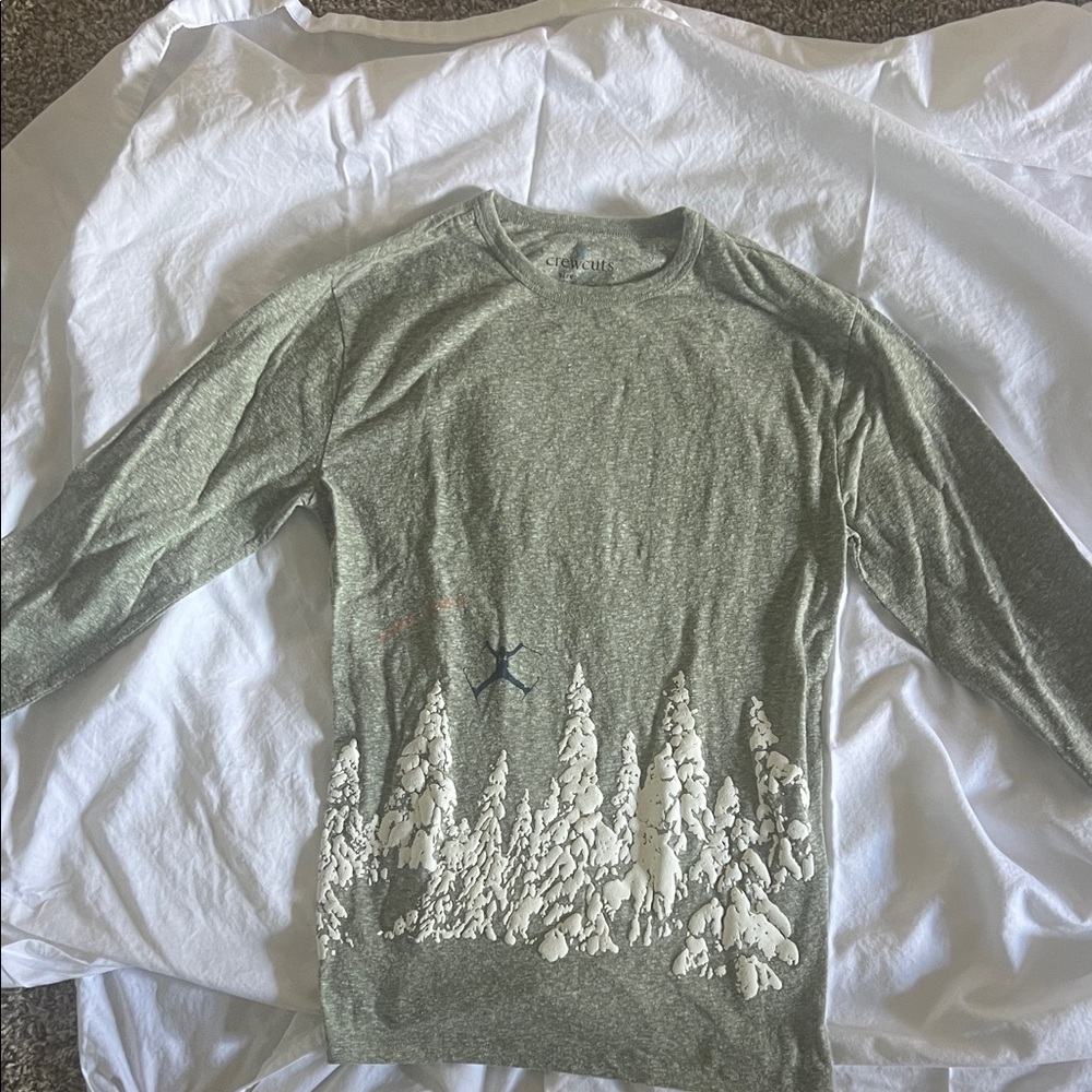 Crewcuts Boys L/s Ski Theme Tshirt Xl